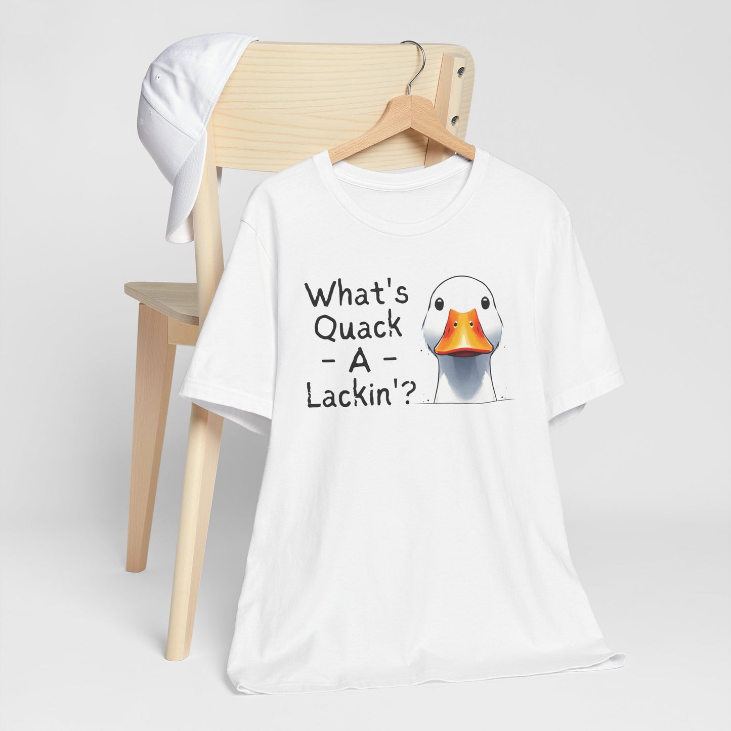What's Quack-A-Lackin Whimsical Duck Short Sleeve Tee Shirt
