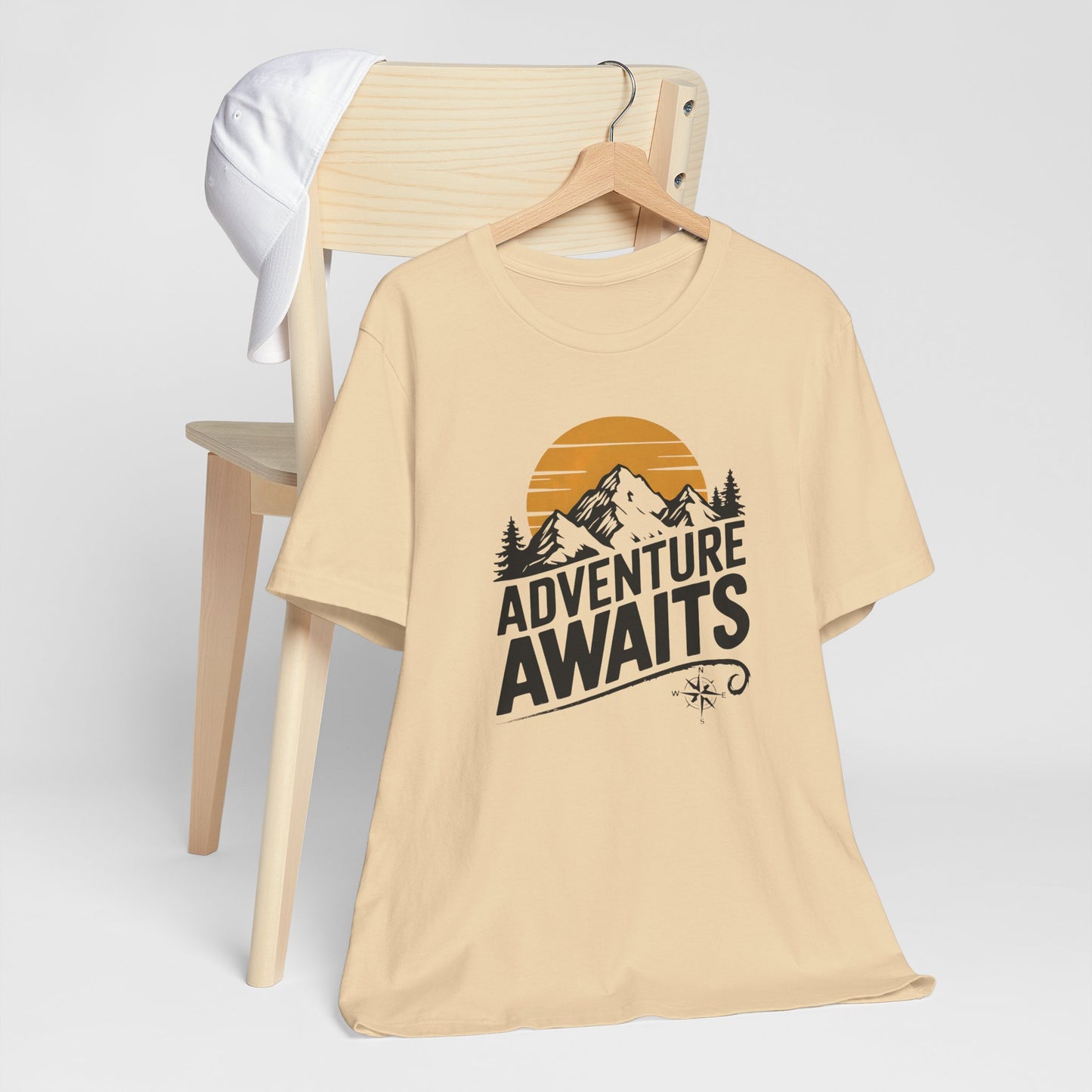 Adventure Awaits Vintage Compass Tee Shirt