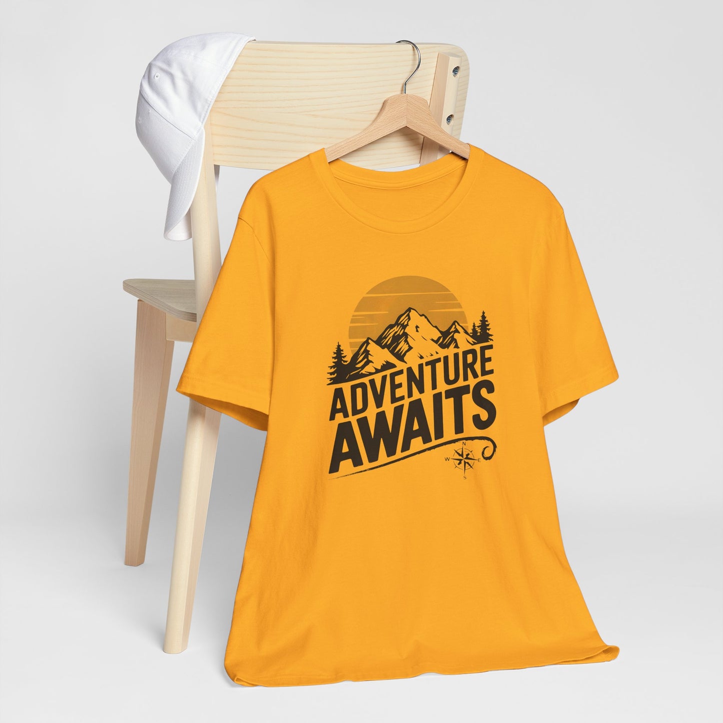 Adventure Awaits Vintage Compass Tee Shirt