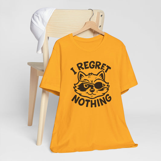 I Regret Nothing Raccoon Pirate T-Shirt