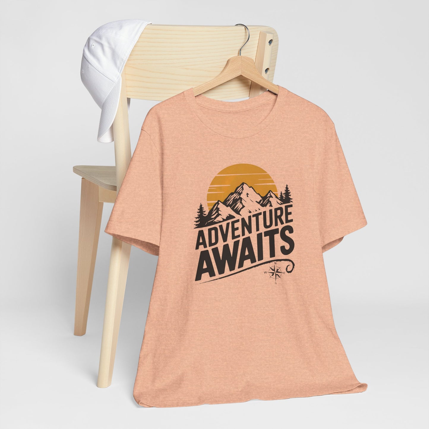 Adventure Awaits Vintage Compass Tee Shirt