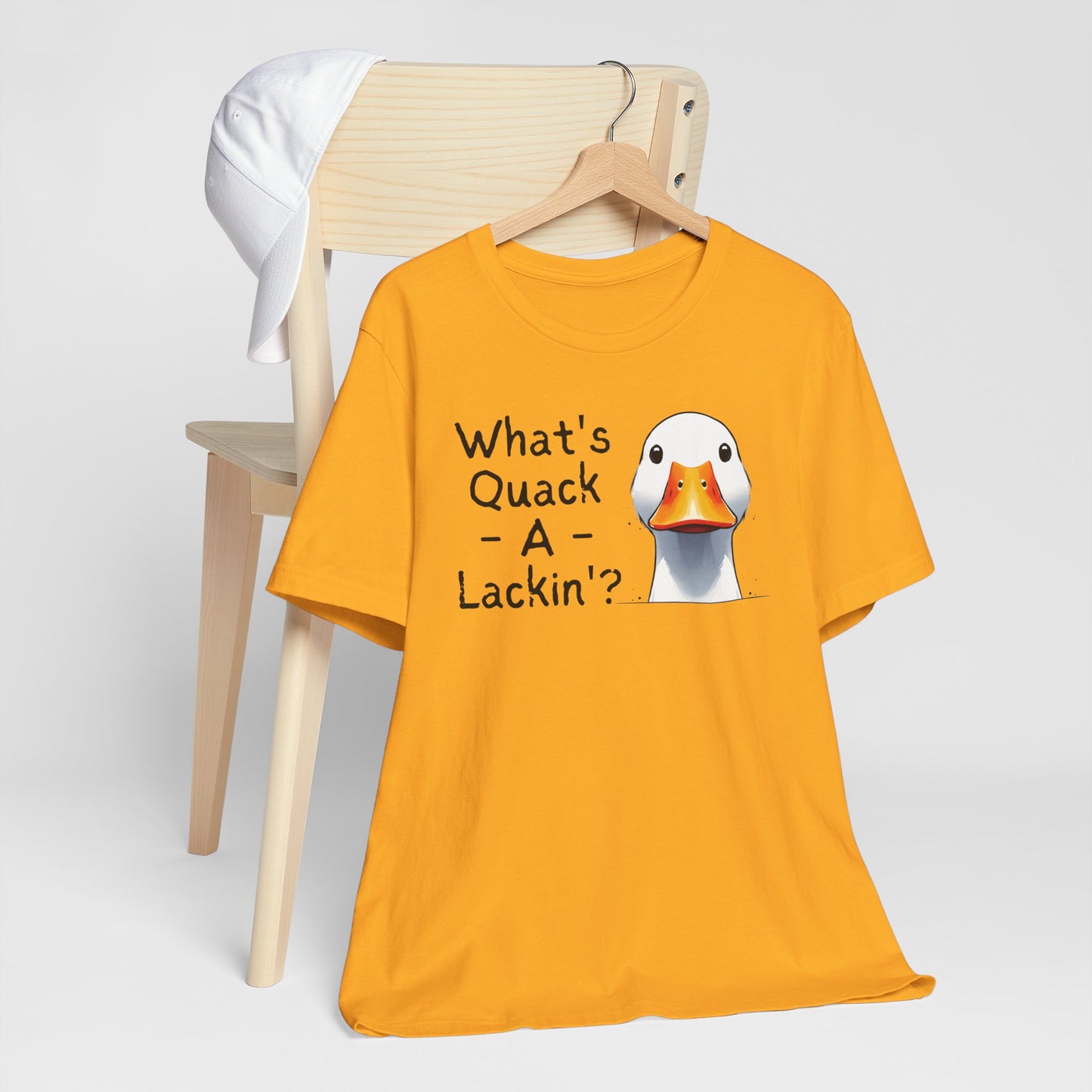 What's Quack-A-Lackin Whimsical Duck Short Sleeve Tee Shirt