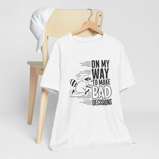 Silly Raccoon Graphic Tee Shirt