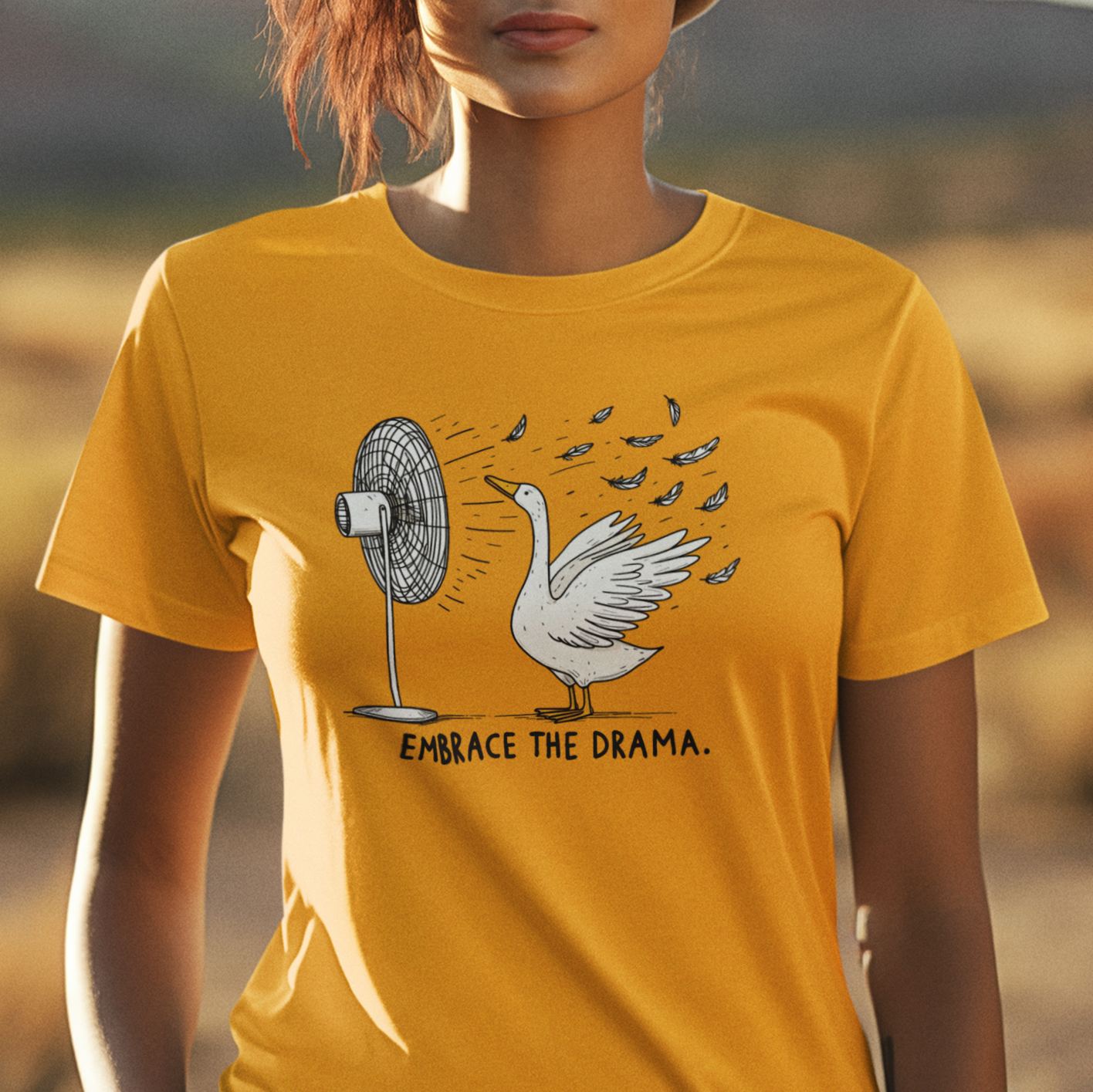 Embrace The Drama Silly Goose Short Sleeve Tee Shirt