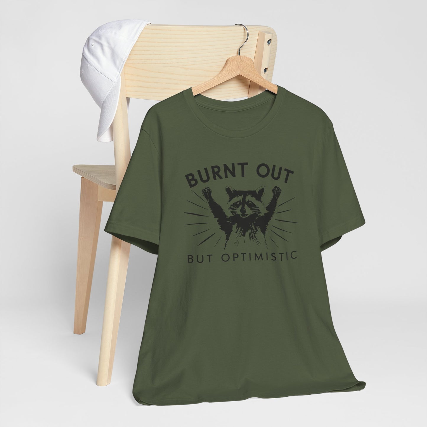 Sarcastically Optimistic Self Love Raccoon Tee