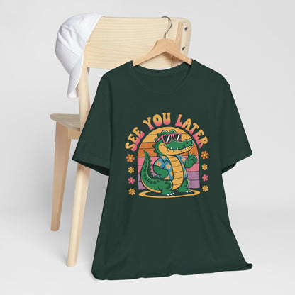 See You Later Alligator - Groovy Retro Sunset Graphic Tee