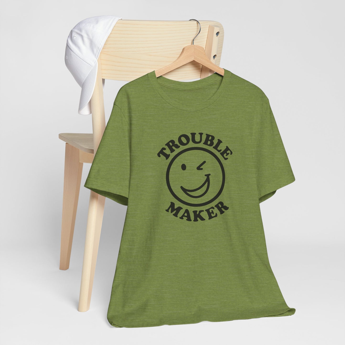 Flirty Troublemaker Winking Smile Tee Shirt
