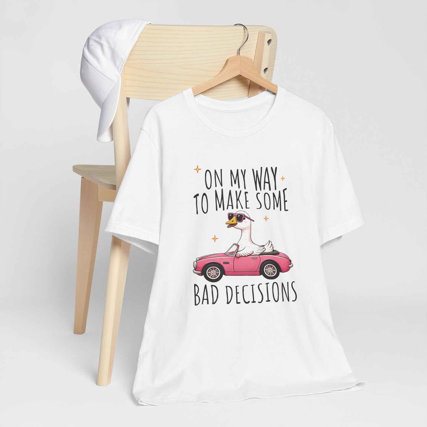 Bad Decisions Duck Driving Tee Shirt