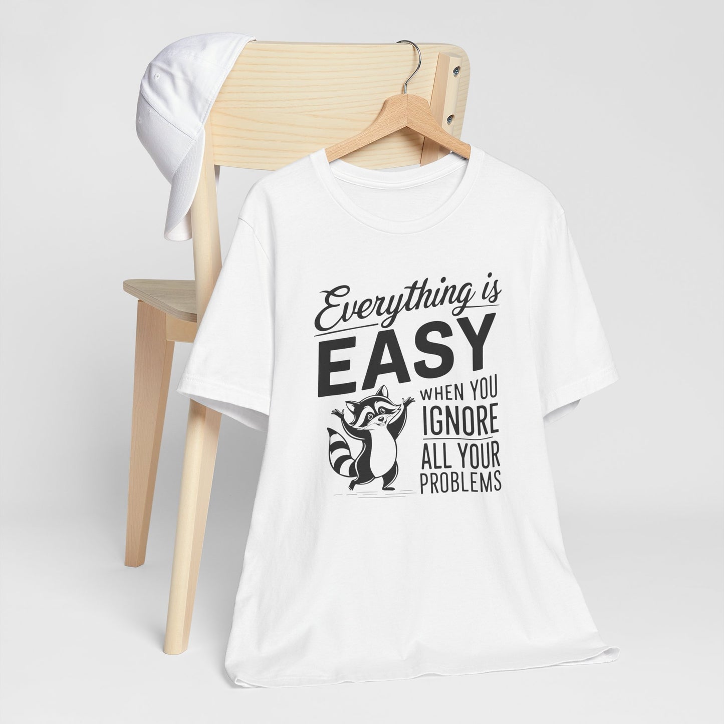 Procrastinating Sarcastic Raccoon Graphic Tee Shirt