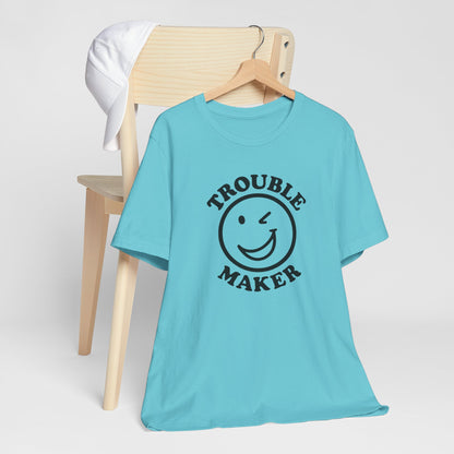 Flirty Troublemaker Winking Smile Tee Shirt
