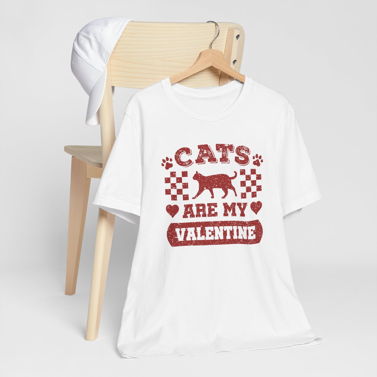 Cats Are My Valentine - Cat Valentine Tee For Cat Lovers