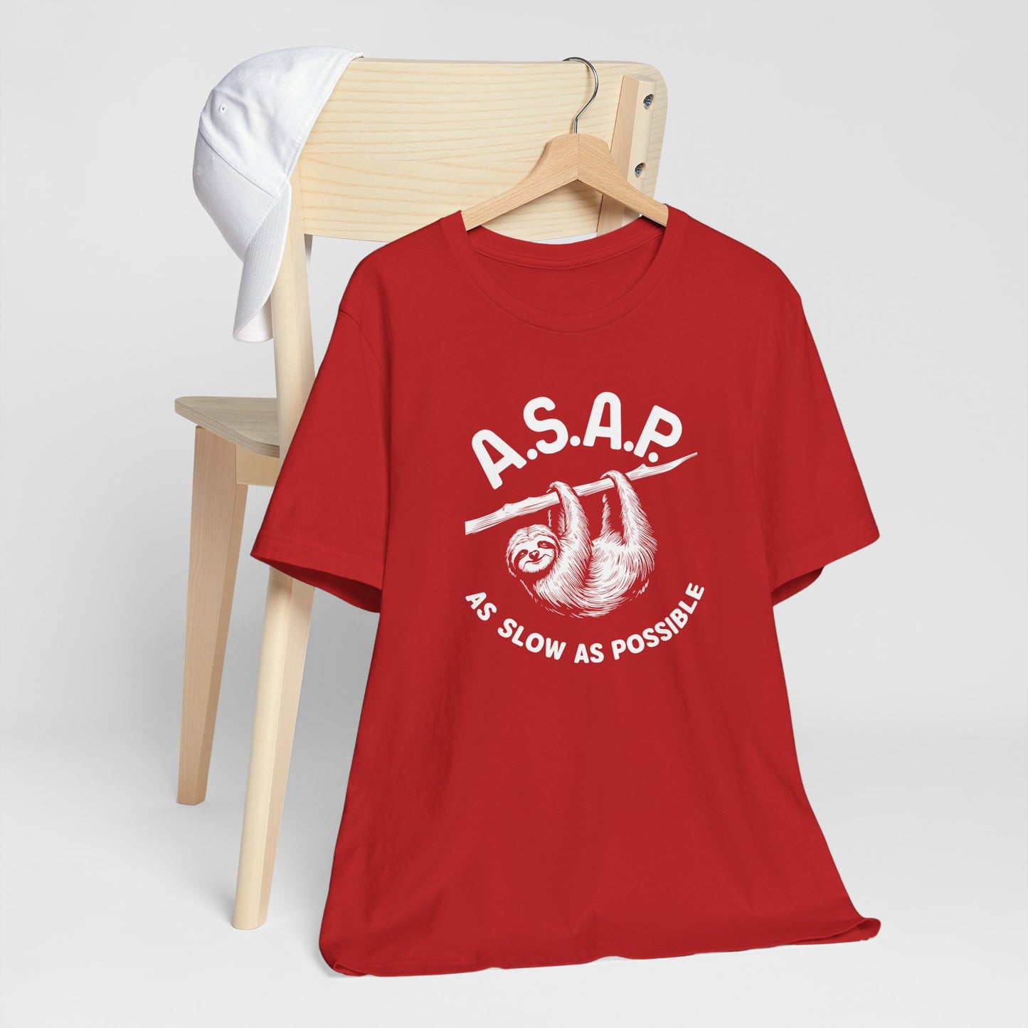 ASAP As Slow As Possible Sloth Tee Shirt