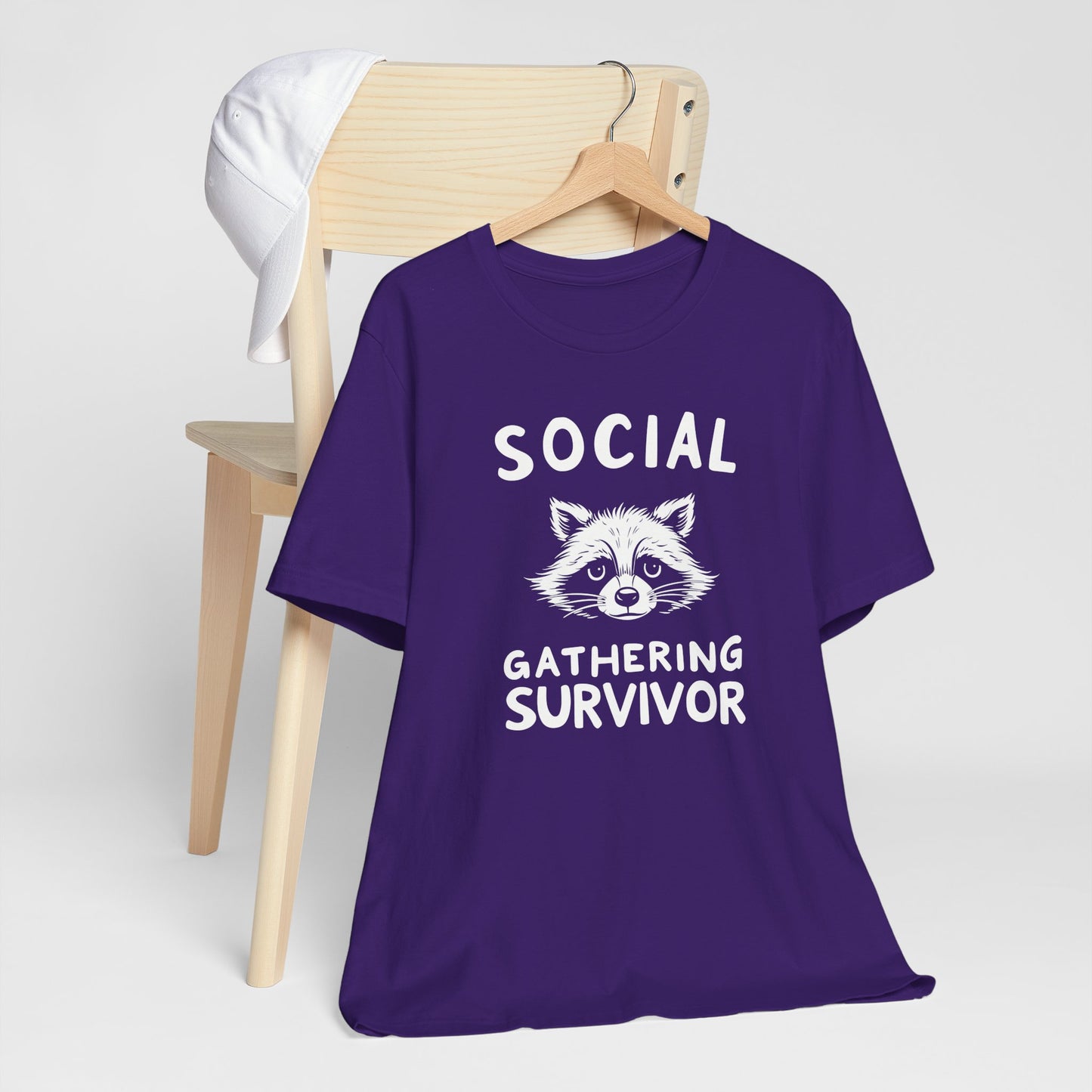 Introvert Raccoon Social Gathering Survivor Tee Shirt