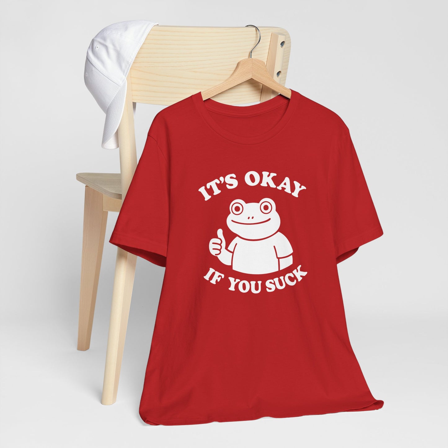 It's Okay If You Suck Funny Frog Short Sleeve Tee Shirt