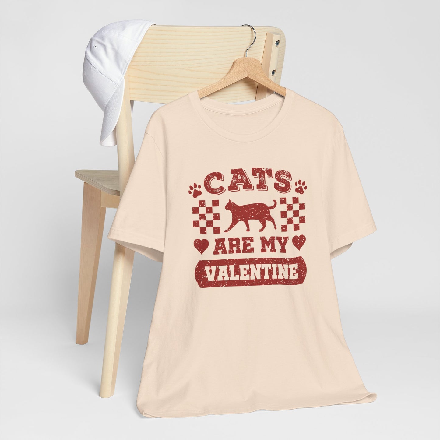 Cats Are My Valentine - Cat Valentine Tee For Cat Lovers