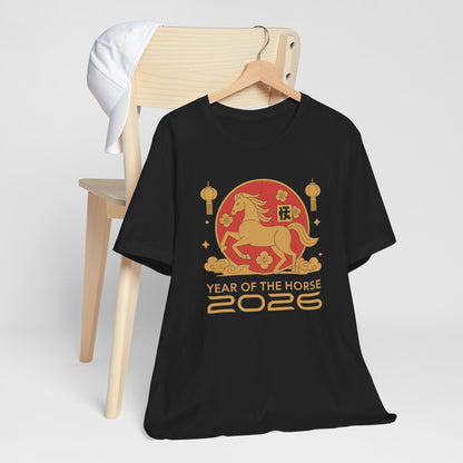 Year Of The Horse 2026 Celebration Tee Shirt