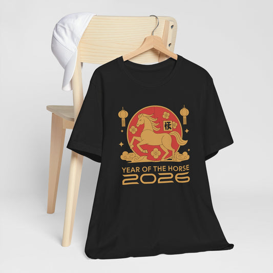 Year Of The Horse 2026 Celebration Tee Shirt