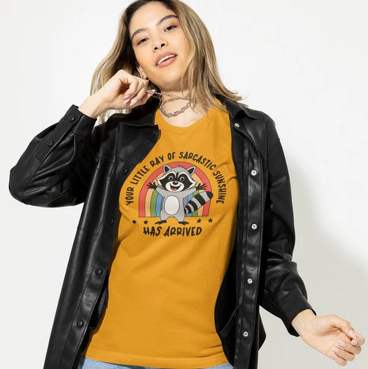 Sarcastic Ray Sunshine - Raccoon Lovers Tee