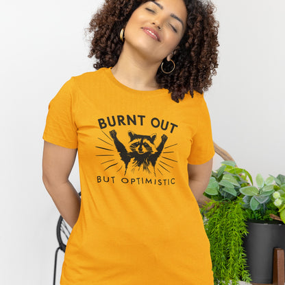Sarcastically Optimistic Self Love Raccoon Tee