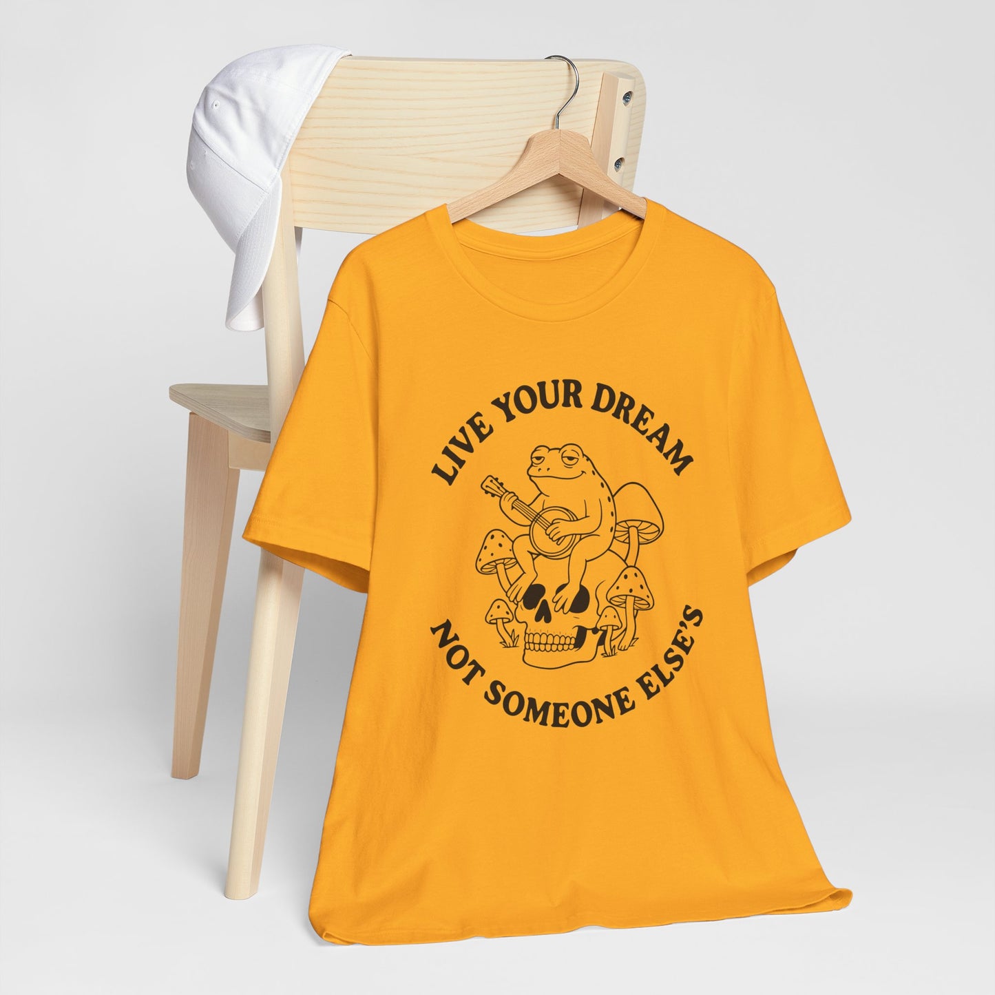 Live Your Dream Frog "Live Your Dream Not Someone Else's" Graphic T-Shirt