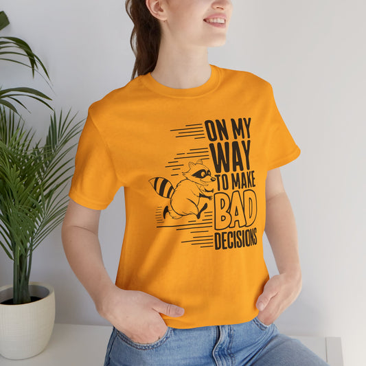 Silly Raccoon Graphic Tee Shirt