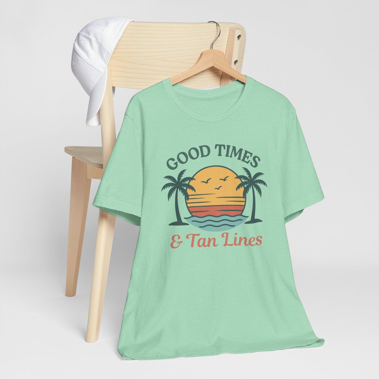 Good Times & Tan Lines Fun Beach Tee Shirt