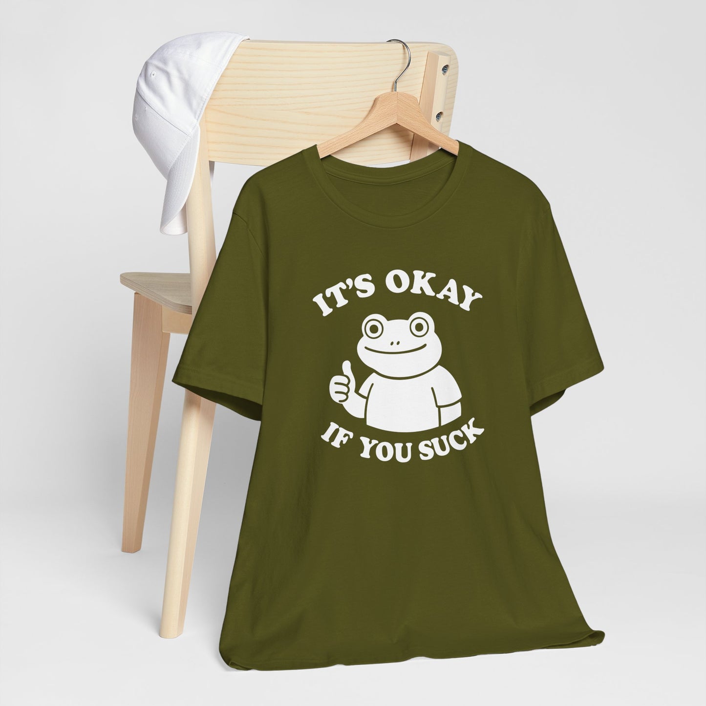 It's Okay If You Suck Funny Frog Short Sleeve Tee Shirt