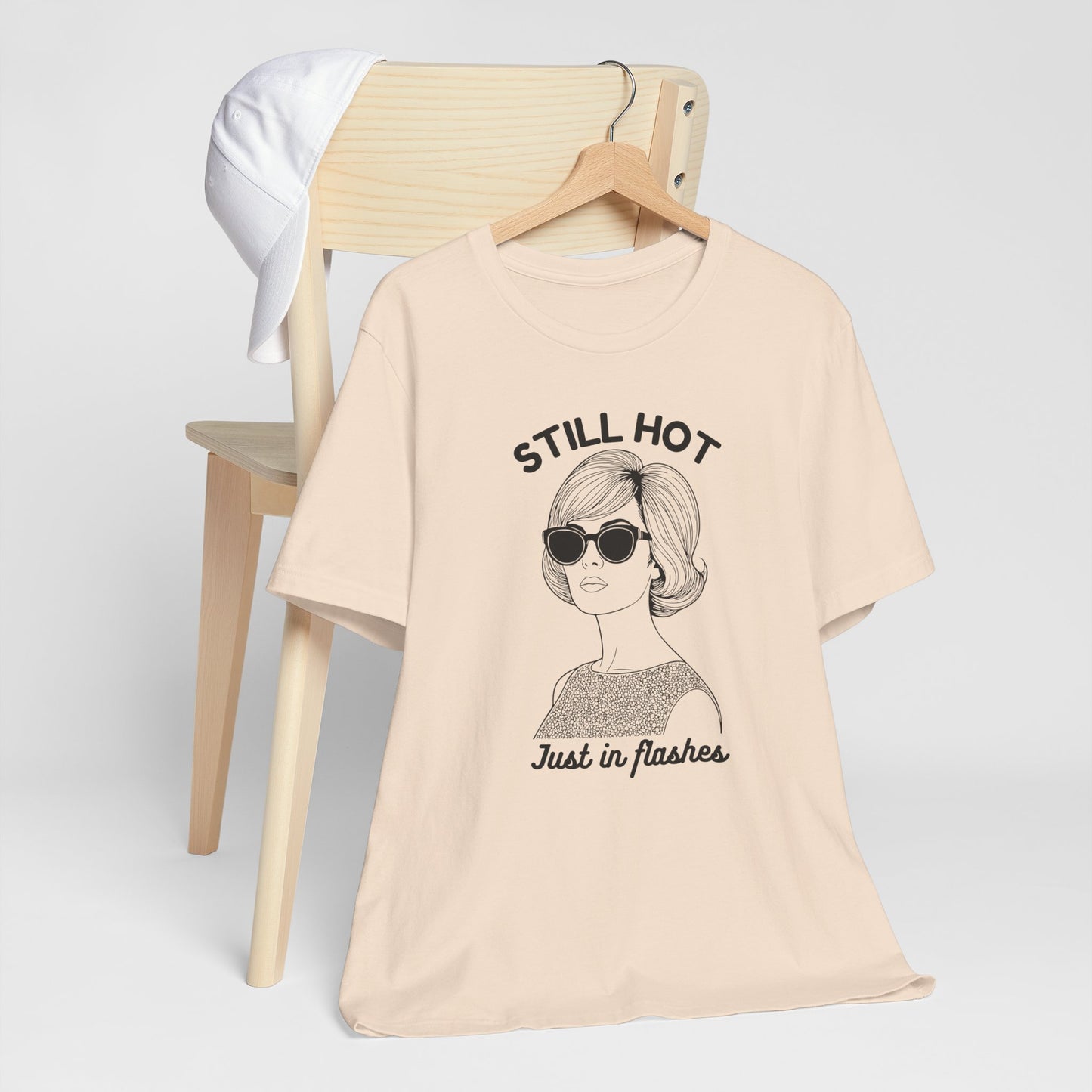 Menopause Humor - Still Hot Just in Flashes Vintage Graphic T-Shirt