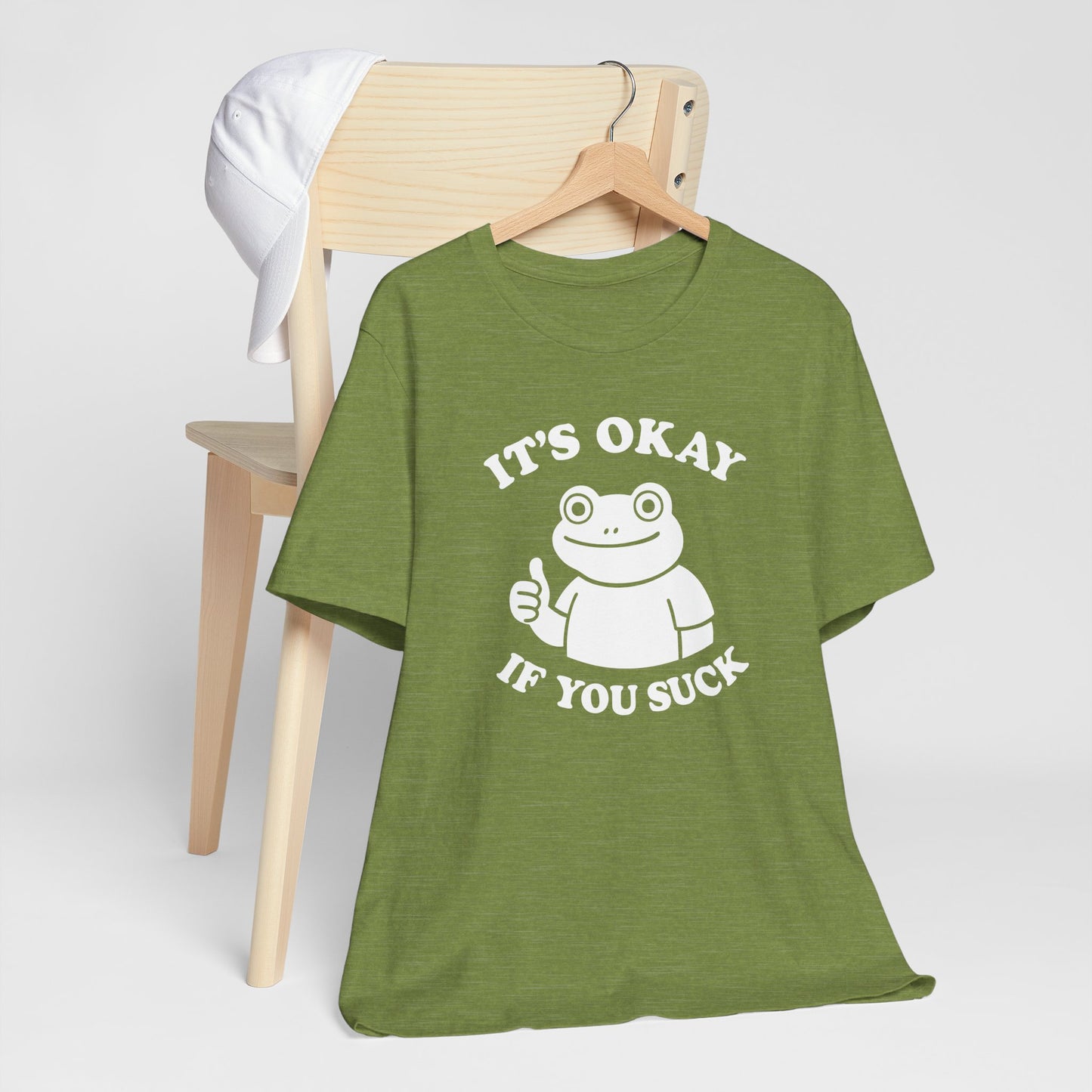 It's Okay If You Suck Funny Frog Short Sleeve Tee Shirt