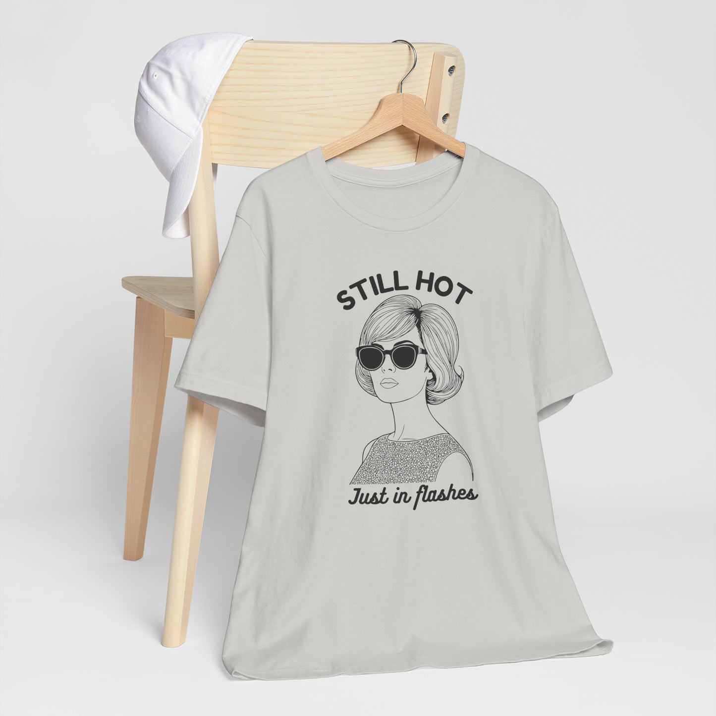 Menopause Humor - Still Hot Just in Flashes Vintage Graphic T-Shirt