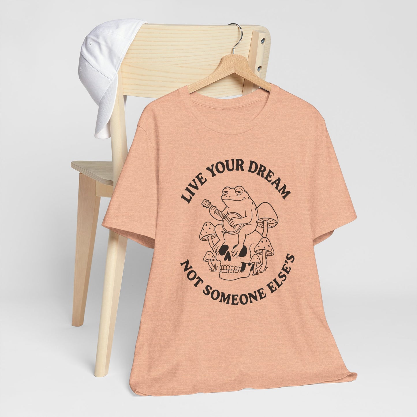 Live Your Dream Frog "Live Your Dream Not Someone Else's" Graphic T-Shirt