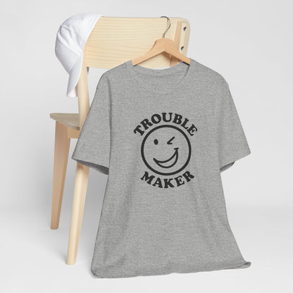 Flirty Troublemaker Winking Smile Tee Shirt