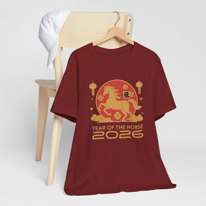 Year Of The Horse 2026 Celebration Tee Shirt