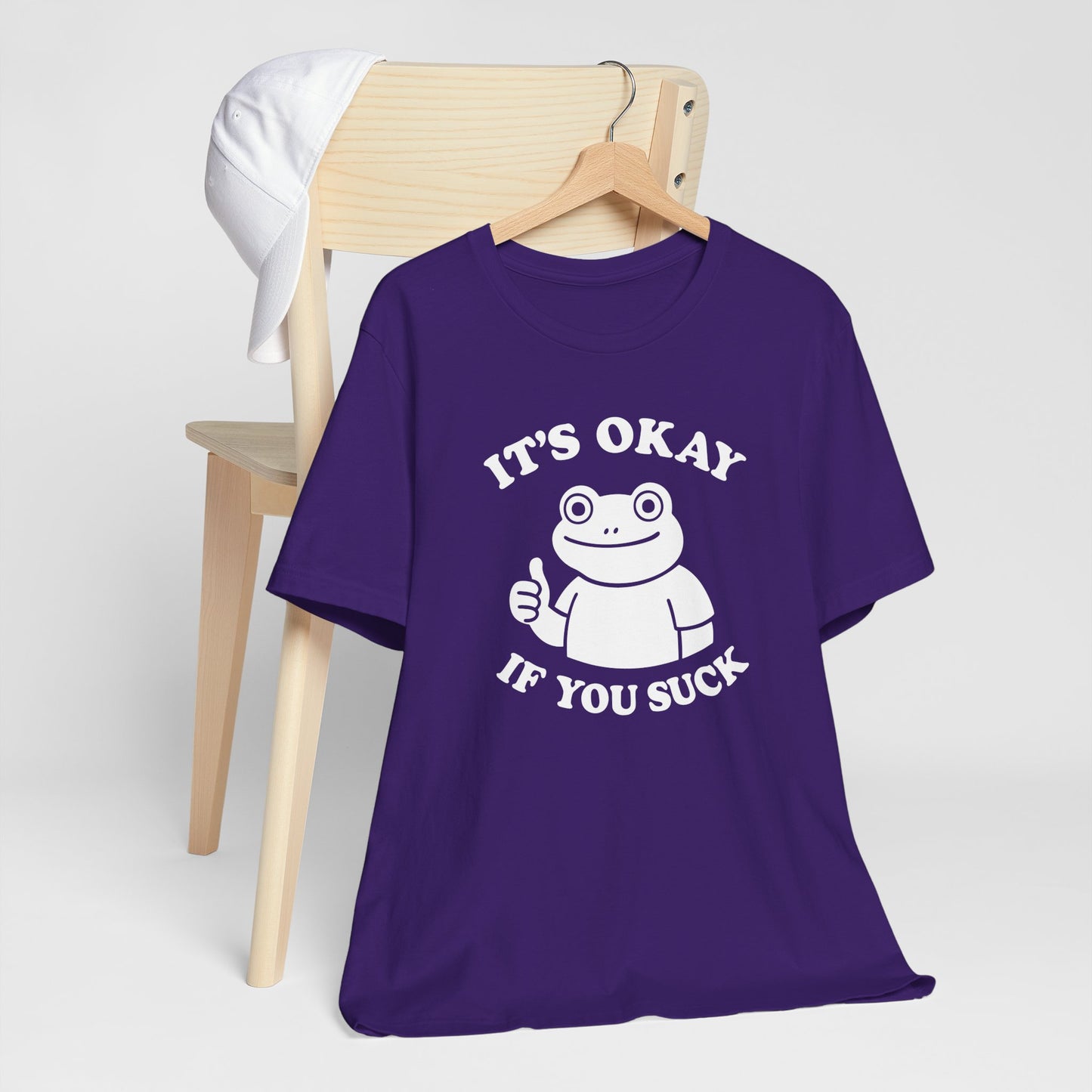 It's Okay If You Suck Funny Frog Short Sleeve Tee Shirt