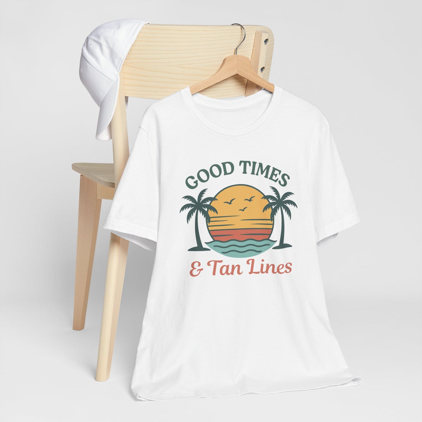 Good Times & Tan Lines Fun Beach Tee Shirt