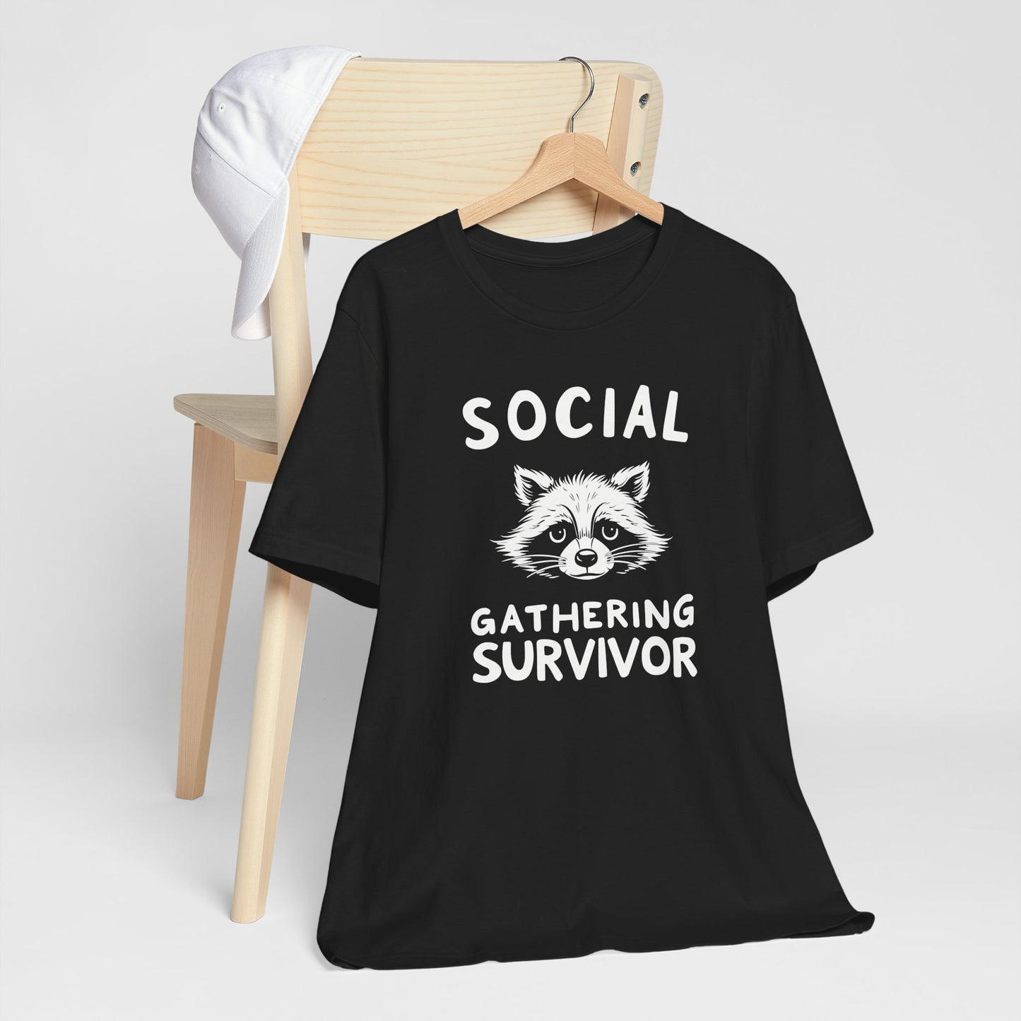 Introvert Raccoon Social Gathering Survivor Tee Shirt