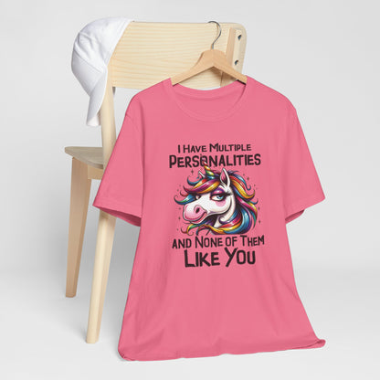 Funny Sarcaatic Unicorn Insult Short Sleeve Tee Shirt