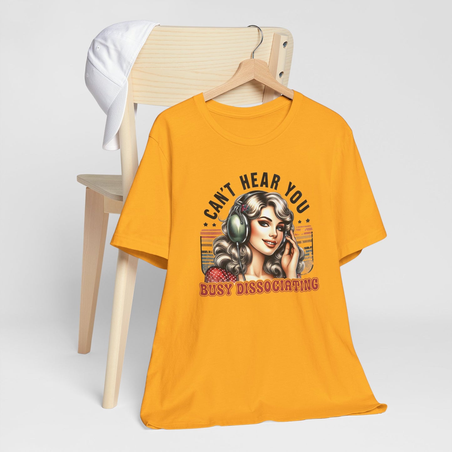 Can't Hear You - Busy Dissociating Vintage Sunset Tee Shirt