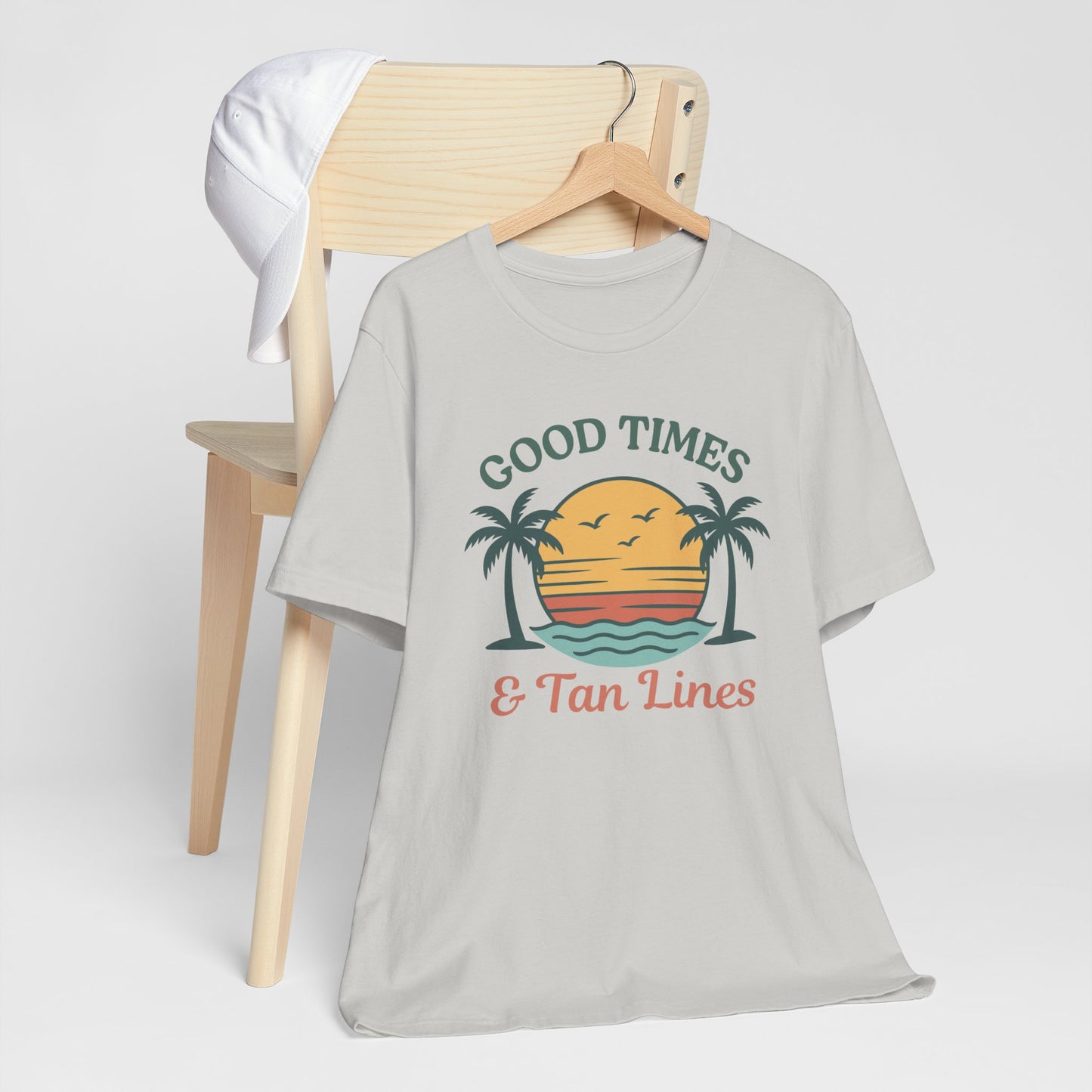 Good Times & Tan Lines Fun Beach Tee Shirt
