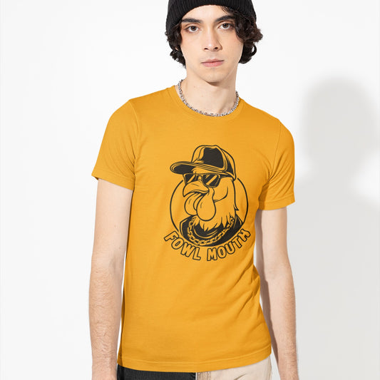 Fowl Mouth Funny Chicken With Sunglasses Graphic Tee