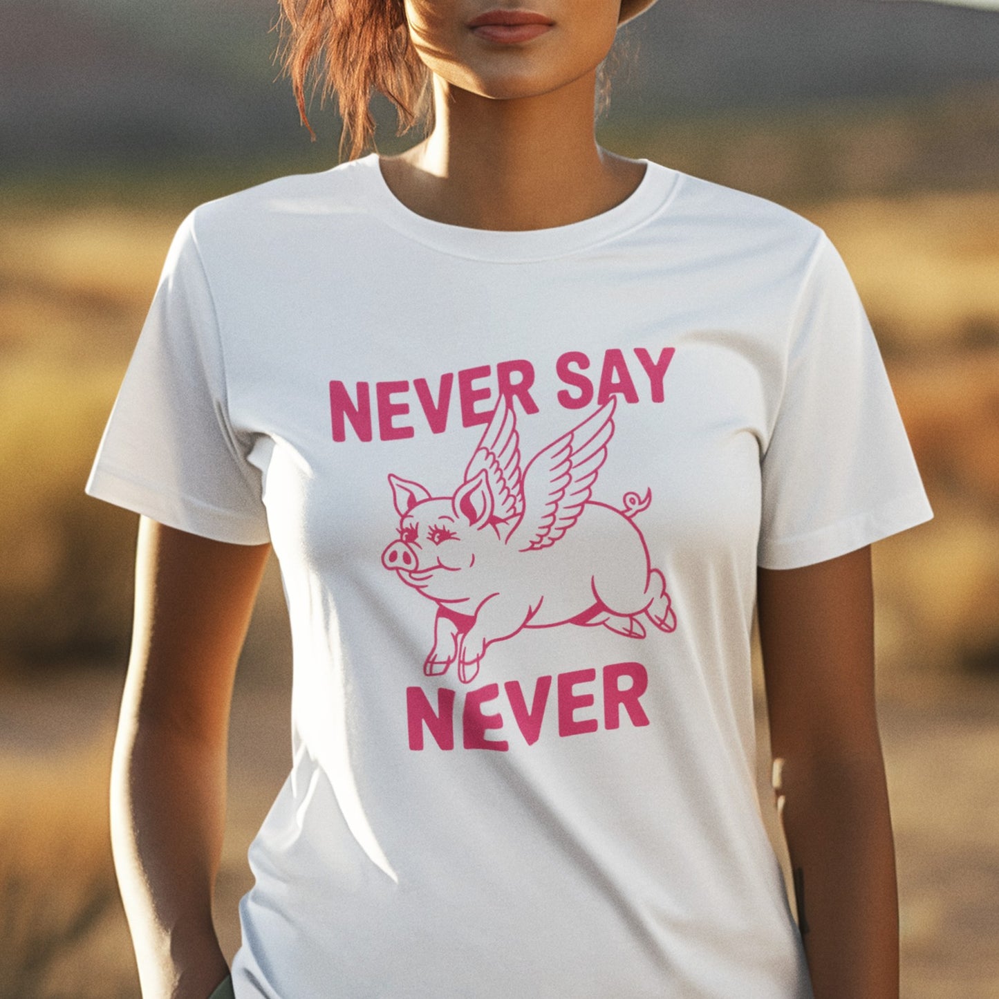 When Pigs Fly Idiom Tee Shirt