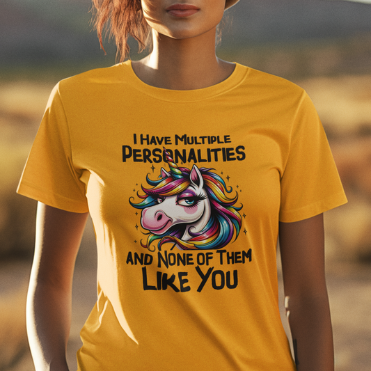 Funny Sarcaatic Unicorn Insult Short Sleeve Tee Shirt