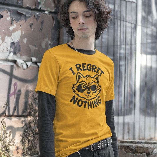 I Regret Nothing Raccoon Pirate T-Shirt
