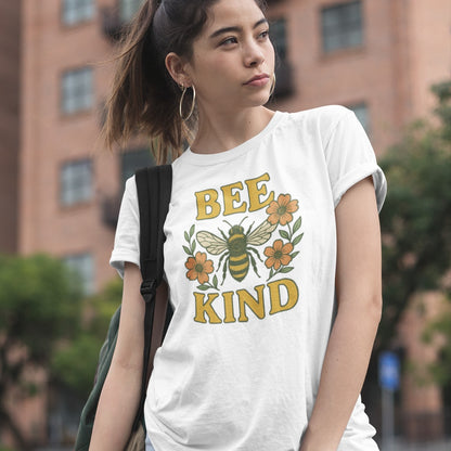 Bee Kind Floral Vintage Bee Tee Shirt