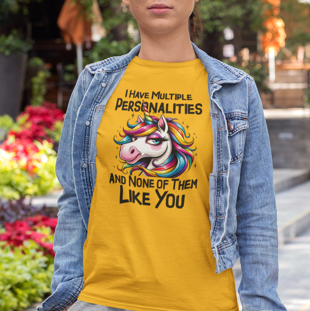 Funny Sarcaatic Unicorn Insult Short Sleeve Tee Shirt